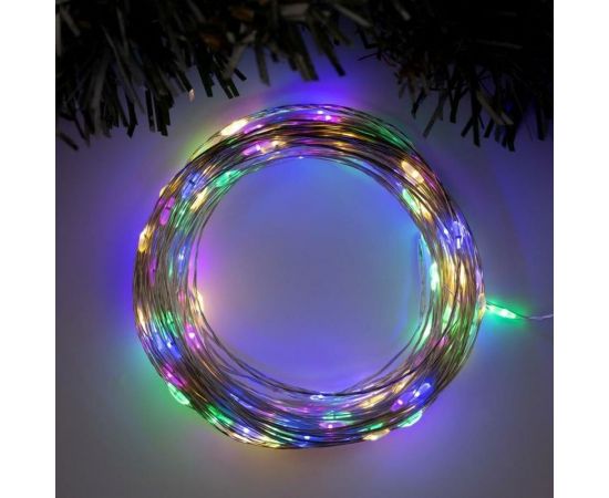 Гирлянда-нить Luazon ROSA, IP20, 20 м, Н.С. LED-200-12V, БП в комплекте, фиксинг, мульти 5198368 