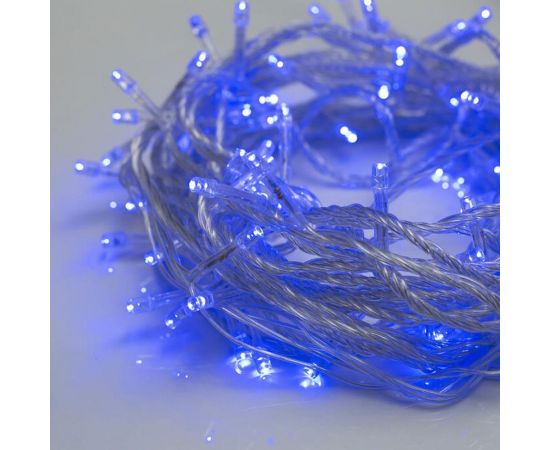 Гирлянда-нить Luazon ECO, IP20, 10 м, Н.С. LED-100-220V, 8 режимов, СИНИЙ 3556782 
