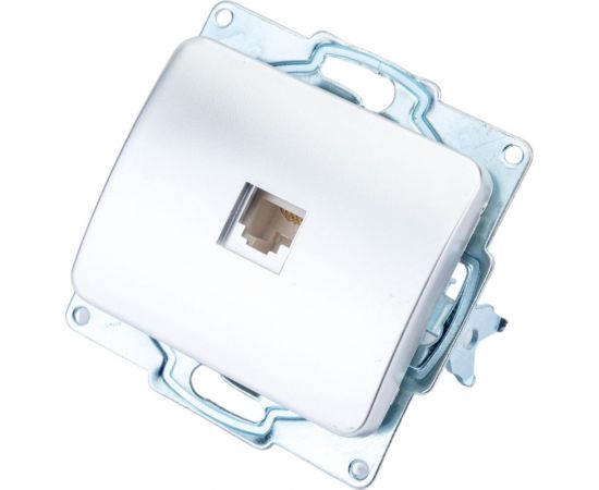Одинарная телефонная розетка СВЕТОЗАР ГАММА SV-54117-SM 