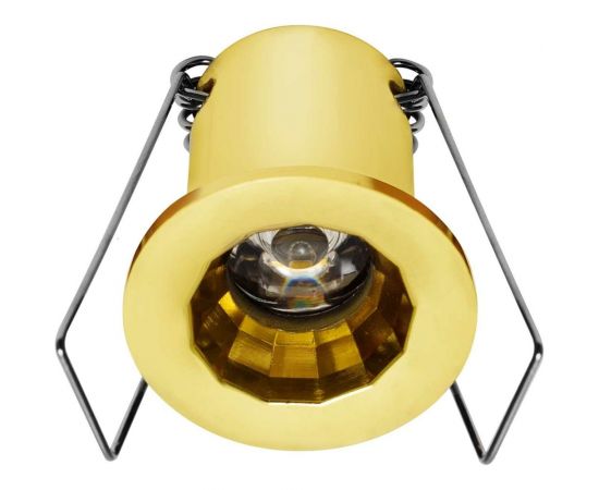 Светодиодный светильник De Fran 3100K, 220В 1x1Вт золото, FT 902 LED G 