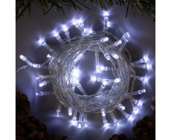 Гирлянда-нить Luazon ECO, IP20, 5 м, Н.С. LED-50-220V, 8 режимов, белый 3556756 