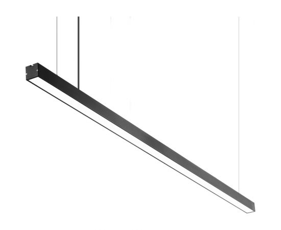 Линейный подвесной светодиодный светильник Apeyron 40Вт, ip40, 4x4х118 см, цвет - черный / 30-12 