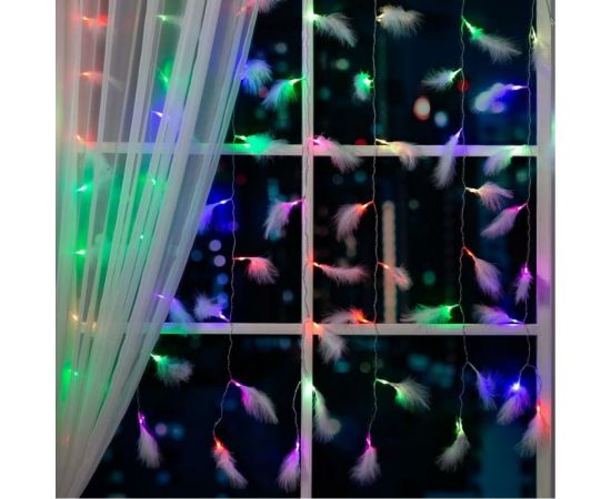 Занавес Luazon DECOR Перья, 3х1.4м, Н.С. LED-80-220V, 8 режимов, мульти 6929894 
