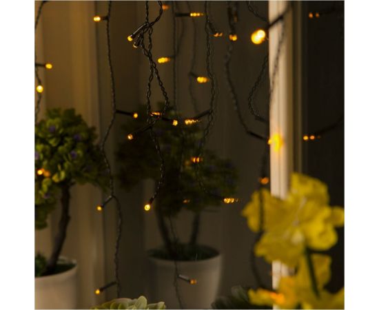 Бахрома Luazon ECO IP20, Ш3 м, В0.5 м, Н.Т. LED-80-220V, 8 режимов, желтый 3556857 