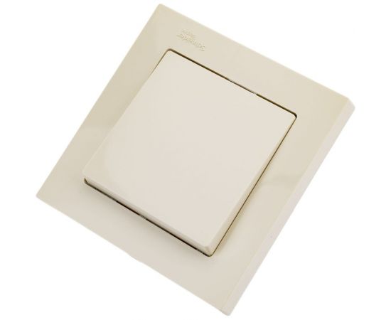 1-клавишный выключатель Schneider Electric AtlasDesign Бежевый сх.1, 10АХ, в сборе SE ATN000212 