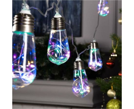 Нить Luazon ROSA 3 м, с насадками Лампа 8 см, IP20, Н.С. LED-80-12V, 8 режимов, мульти 6929846 