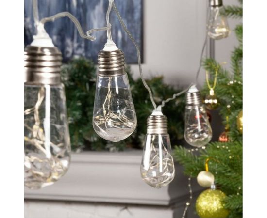 Гирлянда-нить Luazon ROSA, 3 м, лампа, 8 см, IP20, серебристая нить, LED-80-12V, 8 режимов, теплый белый 6929848 – изображение 2