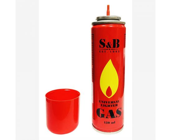 Газ для зажигалок S&B 150 мл, объем 210 см3 ГС 004 – изображение 2