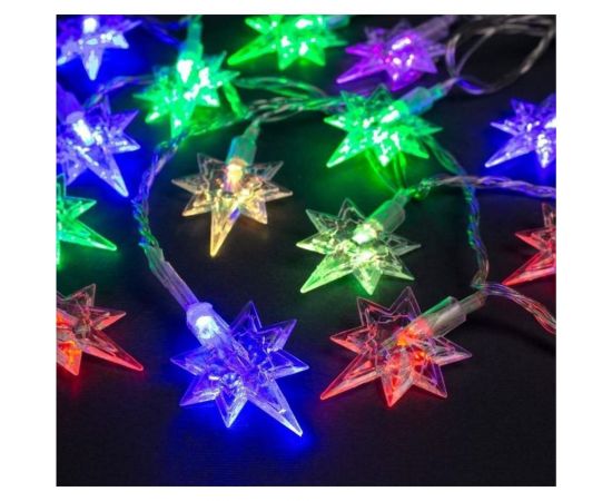 Нить Luazon DCR 5 м, с насадками Звезда, IP20, Н.С. LED-20-220V, моргает, мульти 703338 – изображение 2