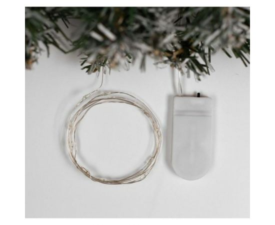 Гирлянда-нить Luazon ROSA, IP20, 1 м, Н.С. LED-10-6V, 2хCR2032, фиксинг, синий 5198291 – изображение 2