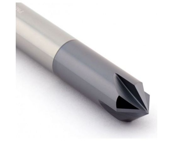 Фреза для снятия фасок твердосплавная по металлу 10х72 мм, хв-к 10 мм, Z4 CNCINS PMK41.z4.10.XX.72.SF90 TiAlN – изображение 2