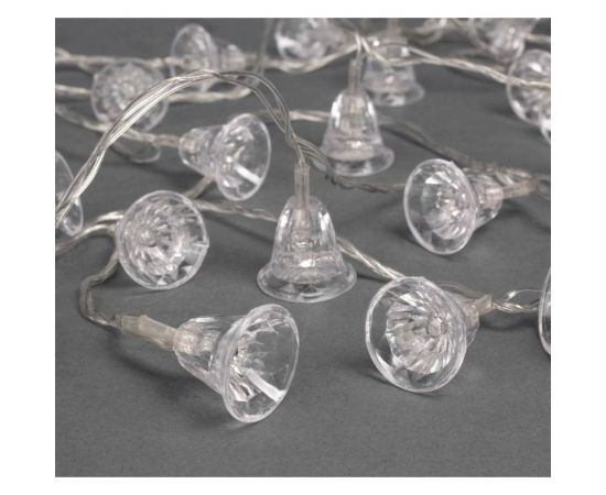 Гирлянда-нить Luazon DCR, 5 м, колокольчики, IP20, Н.С. LED-20-220V, мигание, мультиколор 541537 – изображение 2