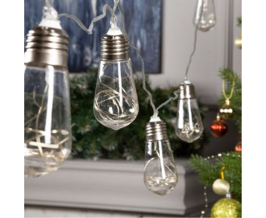 Нить Luazon ROSA 3 м, с насадками Лампа 8 см, IP20, Н.С. LED-80-12V, 8 режимов, мульти 6929846 – изображение 2