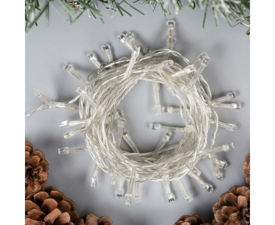 Гирлянда-нить Luazon ECO, IP20, 5 м, Н.С. LED-50-220V, 8 режимов, белый 3556756 – изображение 2