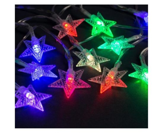 Нить Luazon DCR 3 м, с насадками Звезды, IP20, Н.С. LED-20-3.6V, АА*3 не в комплекте, мульти 806825 – изображение 2