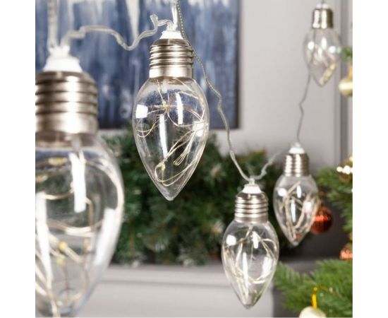 Нить Luazon ROSA 3 м, с насадками Лампочки капля 8 см, IP20, Н.С. LED-80-12V, 8 режимов, мульти 6929849 – изображение 2