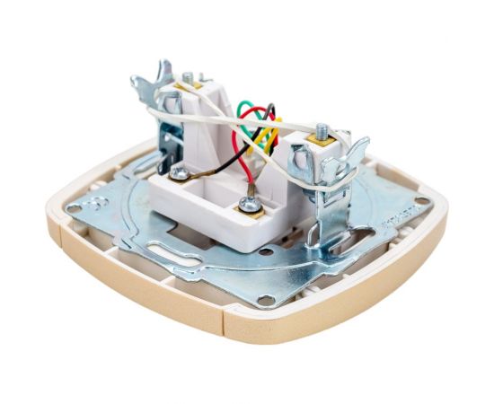 Одинарная телефонная розетка СВЕТОЗАР АКЦЕНТ SV-54217-GM – изображение 2