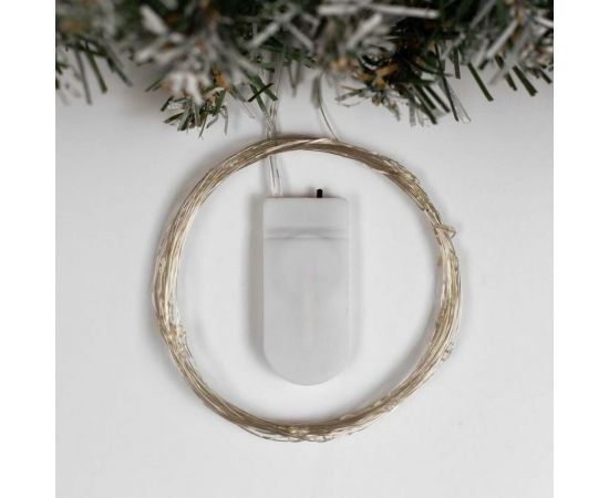 Гирлянда-нить Luazon ROSA, IP20, 5 м, Н.С. LED-50-6V, 2хCR2032, фиксинг, синий 2433895 – изображение 2