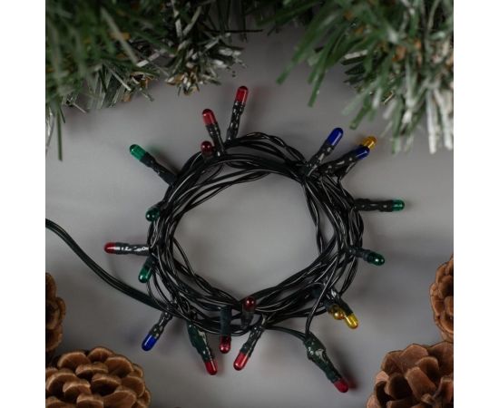 Гирлянда-нить Luazon, 1.2 м, Н.Т. 20 ламп, 220V, фиксинг, МУЛЬТИ 187153 – изображение 2