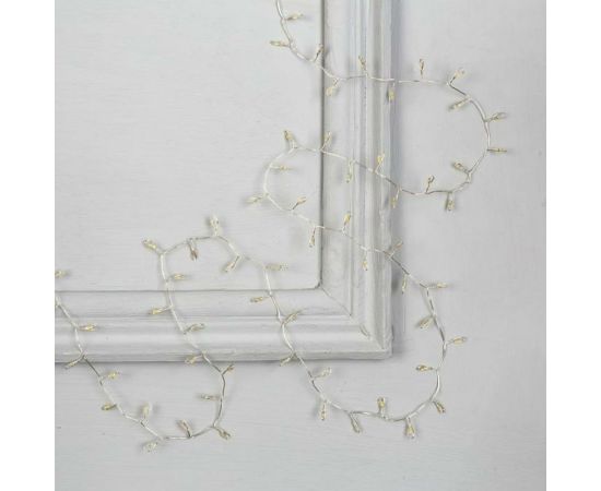 Гирлянда-нить Luazon ROSA Мишура, IP20, 2 м, Н.С. LED-100-5V, USB, фиксинг, теплый белый 5198403 – изображение 2