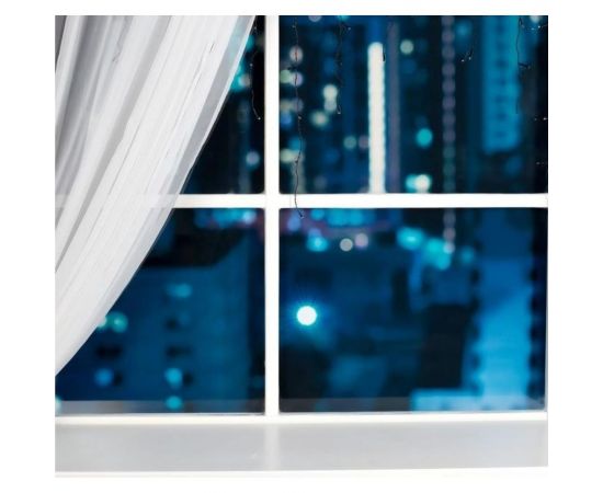 Бахрома Luazon ECO IP20, Ш3 м, В0.5 м, Н.Т. LED-80-220V, 8 режимов, фиолет 3556856 – изображение 2