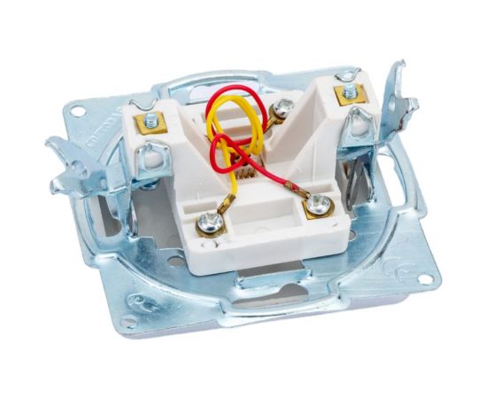 Одинарная телефонная розетка СВЕТОЗАР ГАММА SV-54117-SM – изображение 3