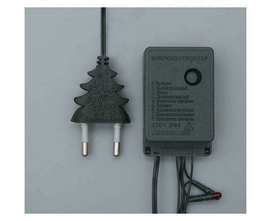 Гирлянда-нить Luazon ECO, IP20, 15 м, Н.Т. 400 ламп, 220V, 8 режимов, мультиколор 703309 – изображение 3