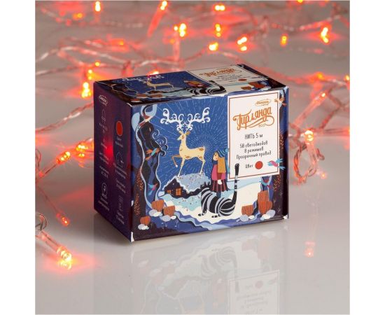 Нить Luazon ECO 5 м, 8 режимов, красный 3556762 – изображение 3