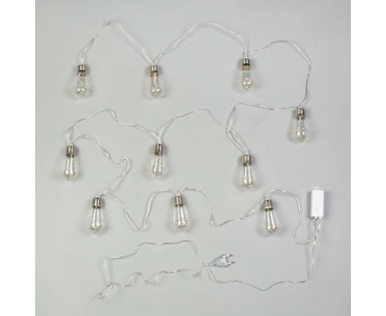 Нить Luazon ROSA 3 м, с насадками Лампа 8 см, IP20, Н.С. LED-80-12V, 8 режимов, мульти 6929846 – изображение 3