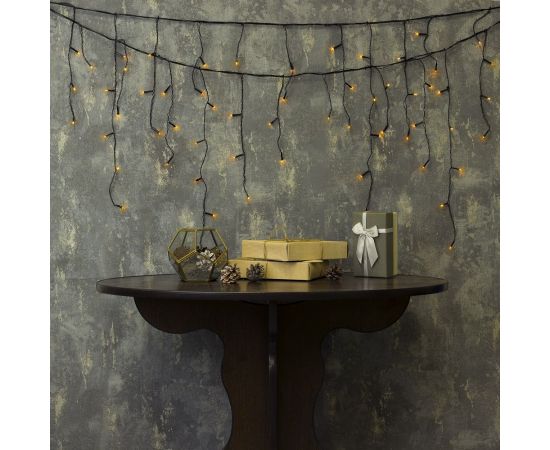 Бахрома Luazon ECO IP20, Ш3 м, В0.5 м, Н.Т. LED-80-220V, 8 режимов, желтый 3556857 – изображение 3