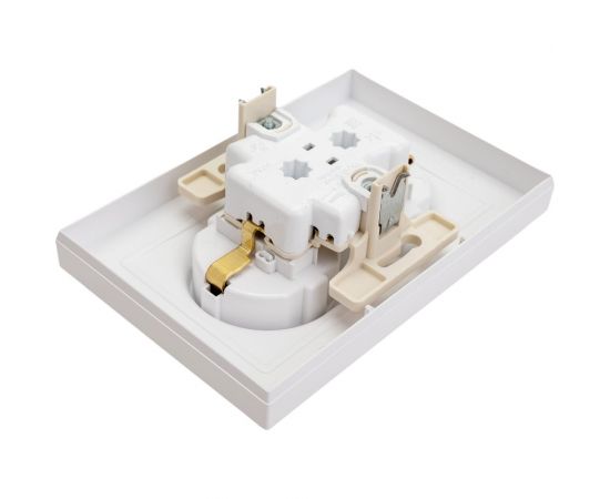 Розетка Schneider Electric AtlasDesign Бел с/з двойная, со шторками, 16А, в сборе SE ATN000126 – изображение 3