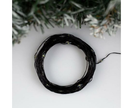 Гирлянда-нить Luazon ROSA, IP20, 10 м, Н.Ч. LED-100-12V, БП в комплекте, фиксинг, белый 5198366 – изображение 3