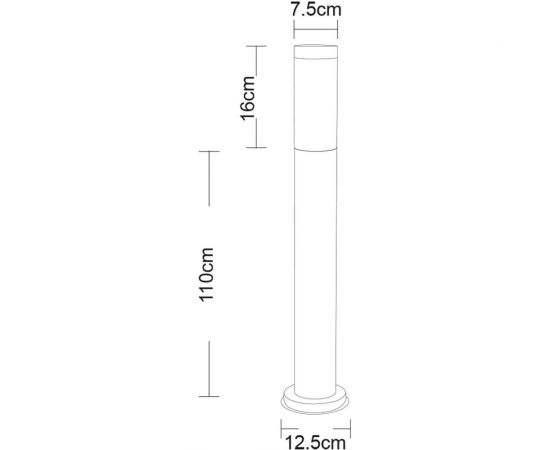 Уличный светильник Arte Lamp SALIRE A3157PA-1SS – изображение 3