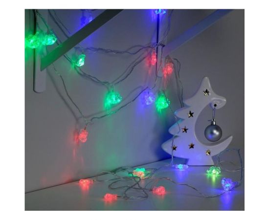 Нить Luazon DCR 5 м, с насадками Два колокольчика, IP20, Н.С. LED-20-220V, моргает, мульти 1080397 – изображение 4