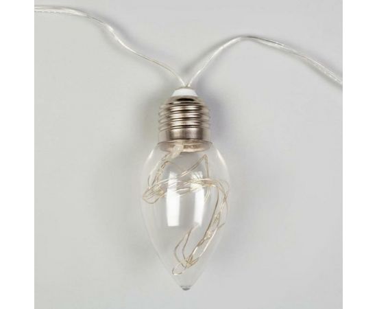 Нить Luazon ROSA 3 м, с насадками Лампочки капля 8 см, IP20, Н.С. LED-80-12V, 8 режимов, мульти 6929849 – изображение 4