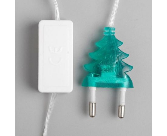 Гирлянда-нить Luazon DCR, 5 м, с насадками Сосульки с пузырьками, IP20, Н.С. LED-20-220V, мигание, МУЛЬТИ 185515 – изображение 4