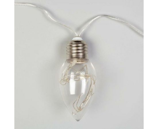 Нить Luazon ROSA 3 м, с насадками Лампочки капля 8 см, IP20, Н.С. LED-80-12V, 8 режимов, теплый белый 6929851 – изображение 4