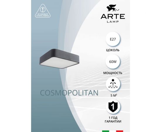 Потолочный светильник Arte Lamp COSMOPOLITAN A7210PL-2BK – изображение 4
