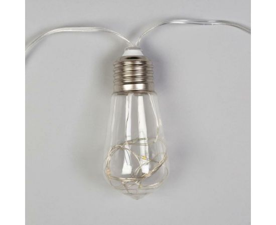 Нить Luazon ROSA 3 м, с насадками Лампа 8 см, IP20, Н.С. LED-80-12V, 8 режимов, мульти 6929846 – изображение 4