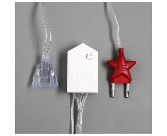 Занавес Luazon ECO IP20, УМС вилка, 1.5х1 м, Н.С. LED-180-220V, 8 режимов, фиолетовый 1080458 – изображение 4