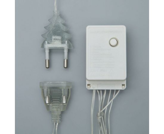 Гирлянда Luazon ЗАНАВЕС ECO, IP20, УМС вилка, ширина:2 м, высота:1.5 м, Н.С. LED-360-220V, 8 режимов, белый 1080462 – изображение 4