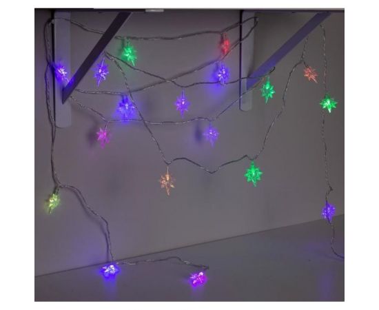 Нить Luazon DCR 5 м, с насадками Звезда, IP20, Н.С. LED-20-220V, моргает, мульти 703338 – изображение 4