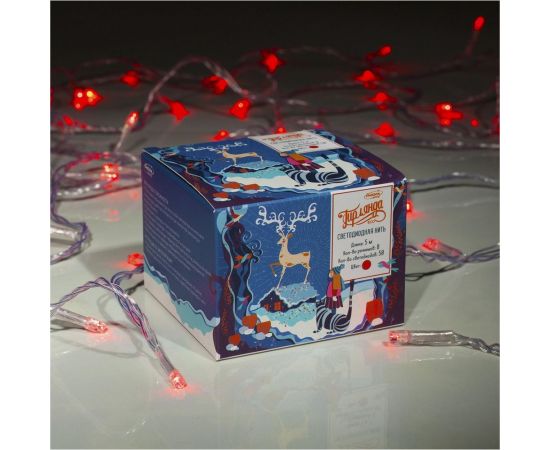 Нить Luazon ECO 5 м, 8 режимов, красный 3556762 – изображение 4