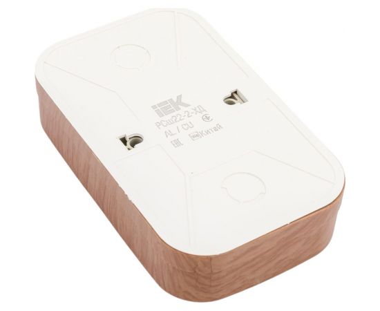 2-ая розетка IEK РСш22-2-ХД без з/к с з/ш о/у 10А GLORY дуб ERH23-K24-10 – изображение 4