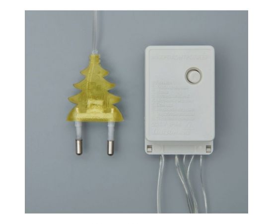 Нить Luazon ECO IP20, 5 м, Н.С. LED-50-220V, 8 режимов, желтый 3556760 – изображение 4