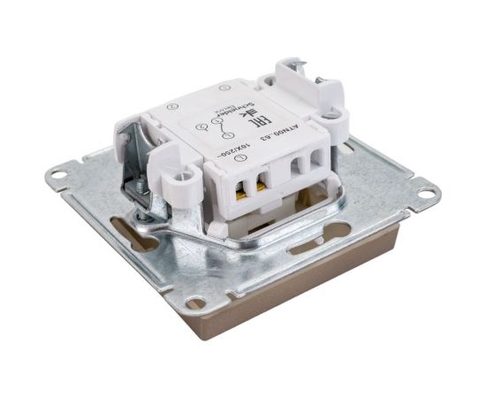 1-клавишный переключатель Schneider Electric AtlasDesign Шампань с подсветкой 10АХ SE ATN000563 – изображение 4