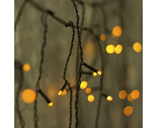 Бахрома Luazon ECO IP20, Ш3 м, В0.5 м, Н.Т. LED-80-220V, 8 режимов, желтый 3556857 – изображение 4