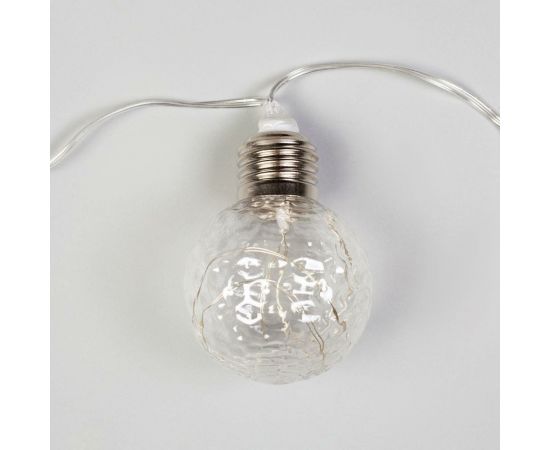 Нить Luazon ROSA 3 м, с насадками Лампочки шары 5 см, IP20, Н.С. LED-80-12V, 8 режимов, мульти 6929864 – изображение 4