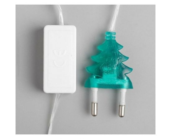 Гирлянда-нить Luazon DCR, 5 м, колокольчики, IP20, Н.С. LED-20-220V, мигание, мультиколор 541537 – изображение 5