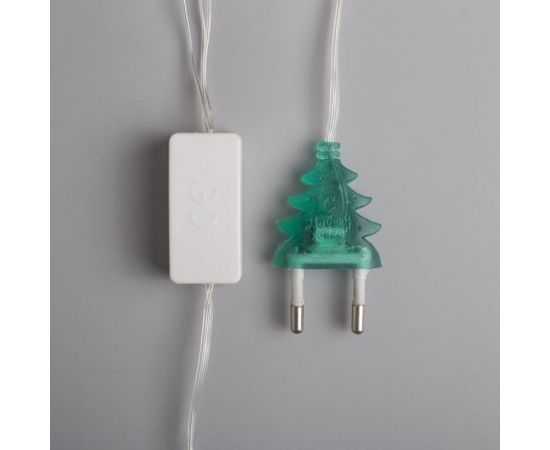 Гирлянда-нить Luazon DCR, 5 м, с насадками Сосулька тающая, IP20, Н.С. LED-20-220V, мигание, МУЛЬТИ 185512 – изображение 5